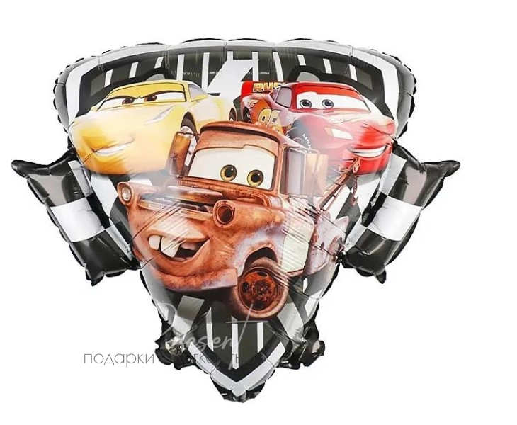 Фольгированный шар Фигура, Тачки, Герб Радиатор-Спрингс